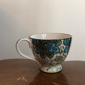 Floral coffee cup